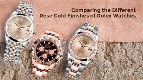 choosing a rolex dial rose gold|Comparing the Different Rose Gold Finis.